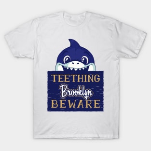 Brooklyn - Funny Kids Shark - Personalized Gift Idea - Bambini T-Shirt